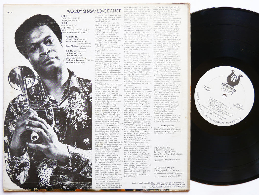 WOODY SHAW Love Dance LP MUSE RECORDS MR 5074 US 1976 Billy Harper Cecil Mcbee