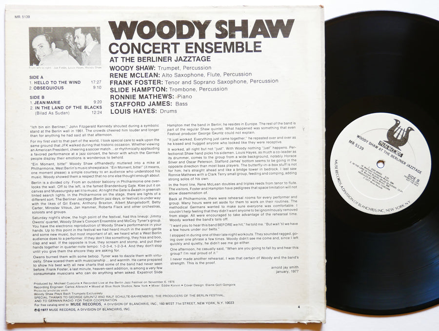 WOODY SHAW FRANK FOSTER At The Berliner Jazztage LP MUSE MR 5139 US 1977 PROMO