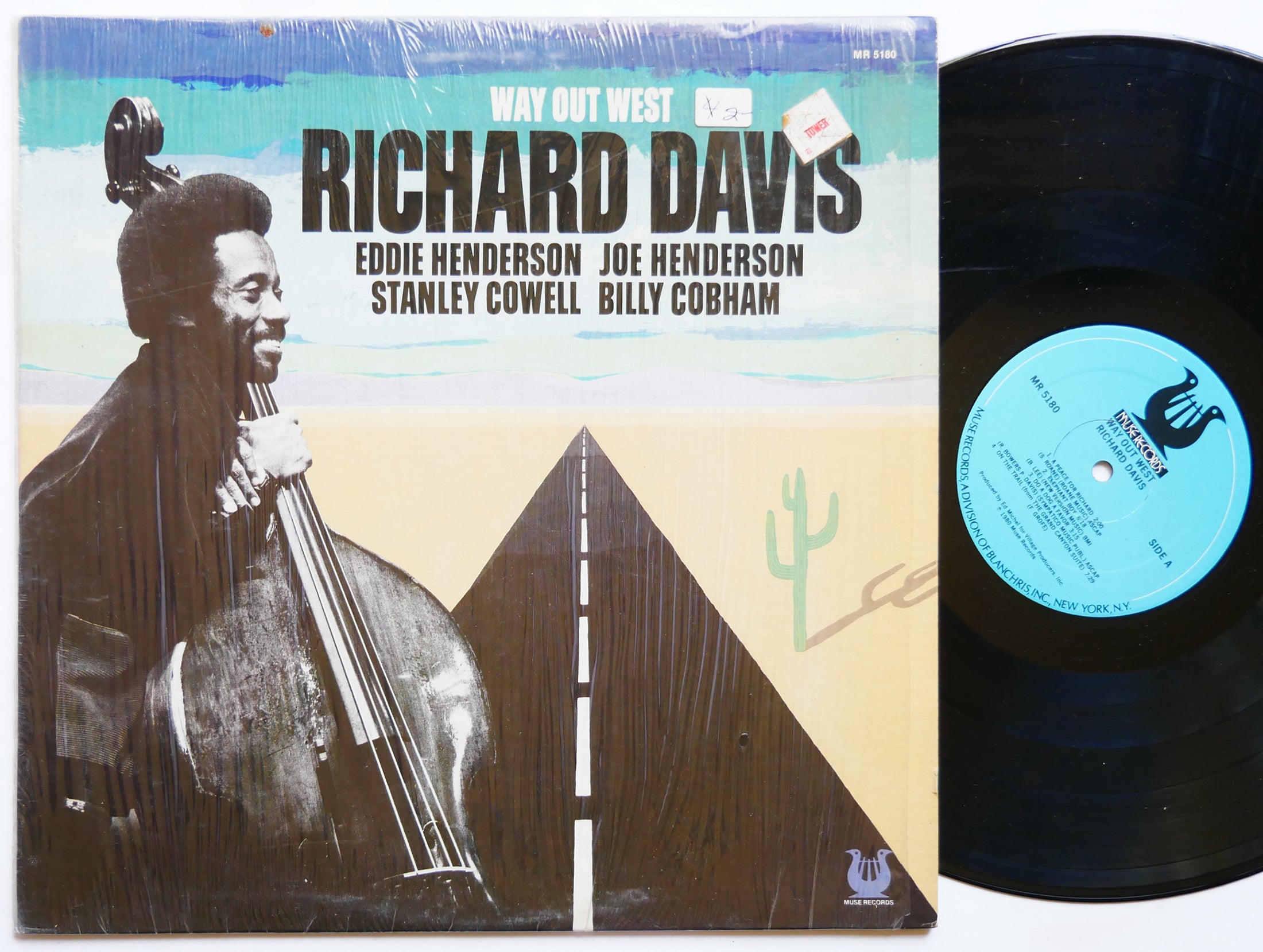 RICHARD DAVIS Way Out West LP MUSE MR 5180 US 1980 Stanley Cowell Joe Henderson