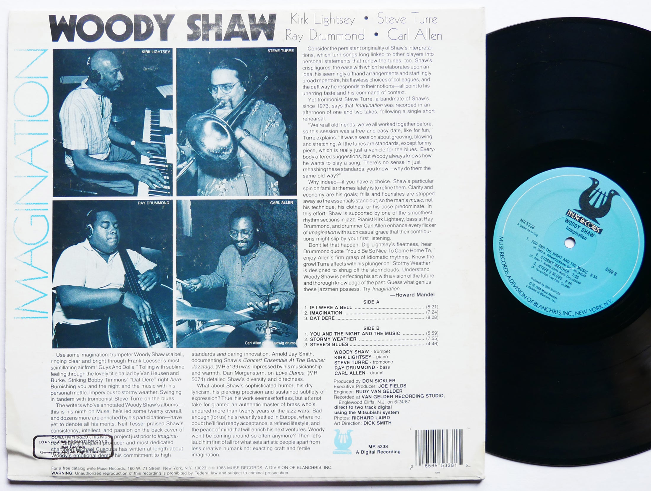 WOODY SHAW Imagination LP MUSE RECORDS MR 5338 US 1988 Kirk Lightsey