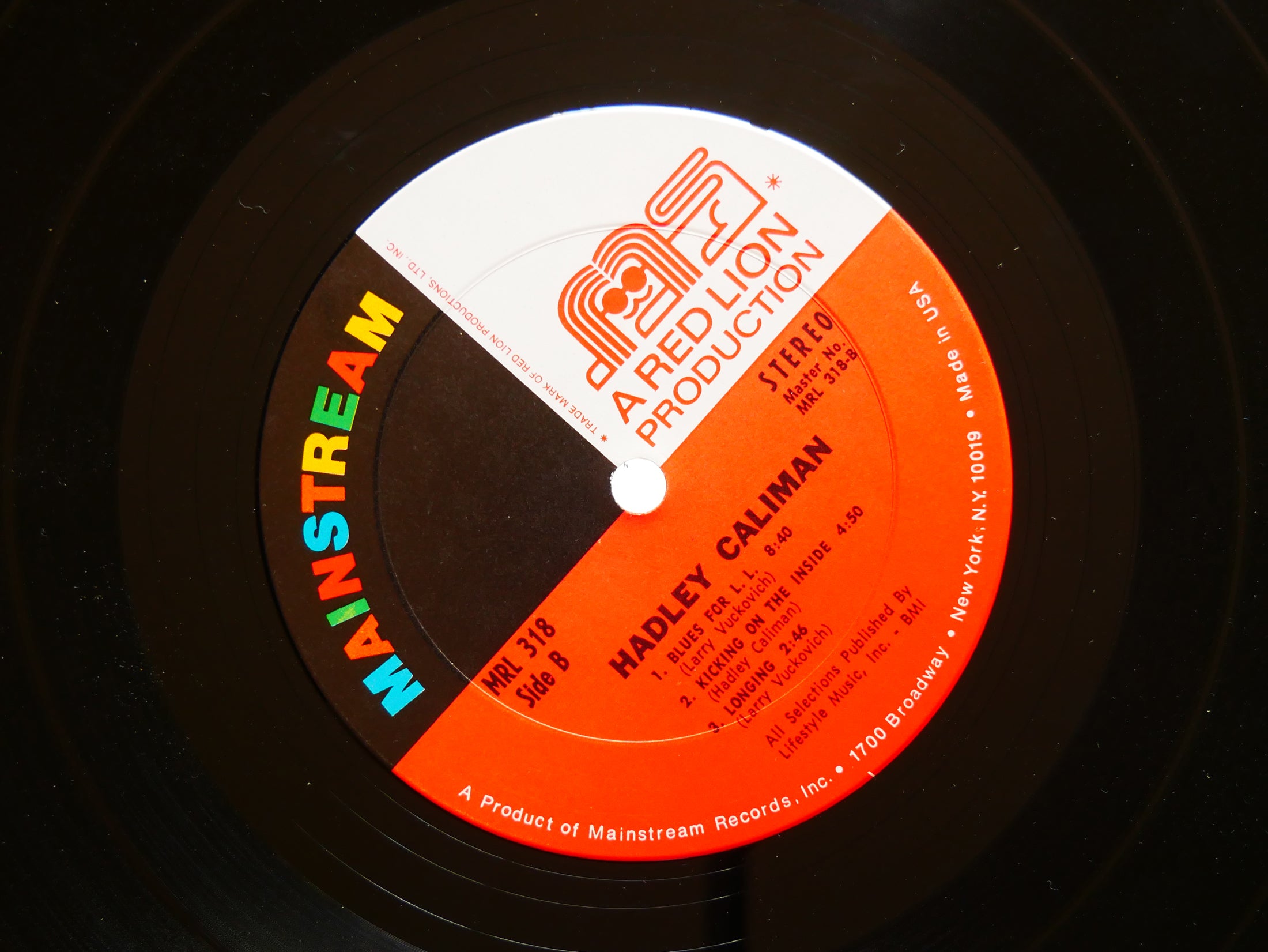 HADLEY CALIMAN Self Titled LP MAINSTREAM RECORDS MRL 318 US 1971 JAZZ