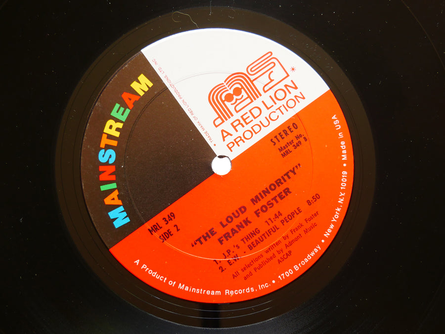 FRANK FOSTER The Loud Minority LP MAINSTREAM MRL 349 US '72 Elvin Jones Hannibal