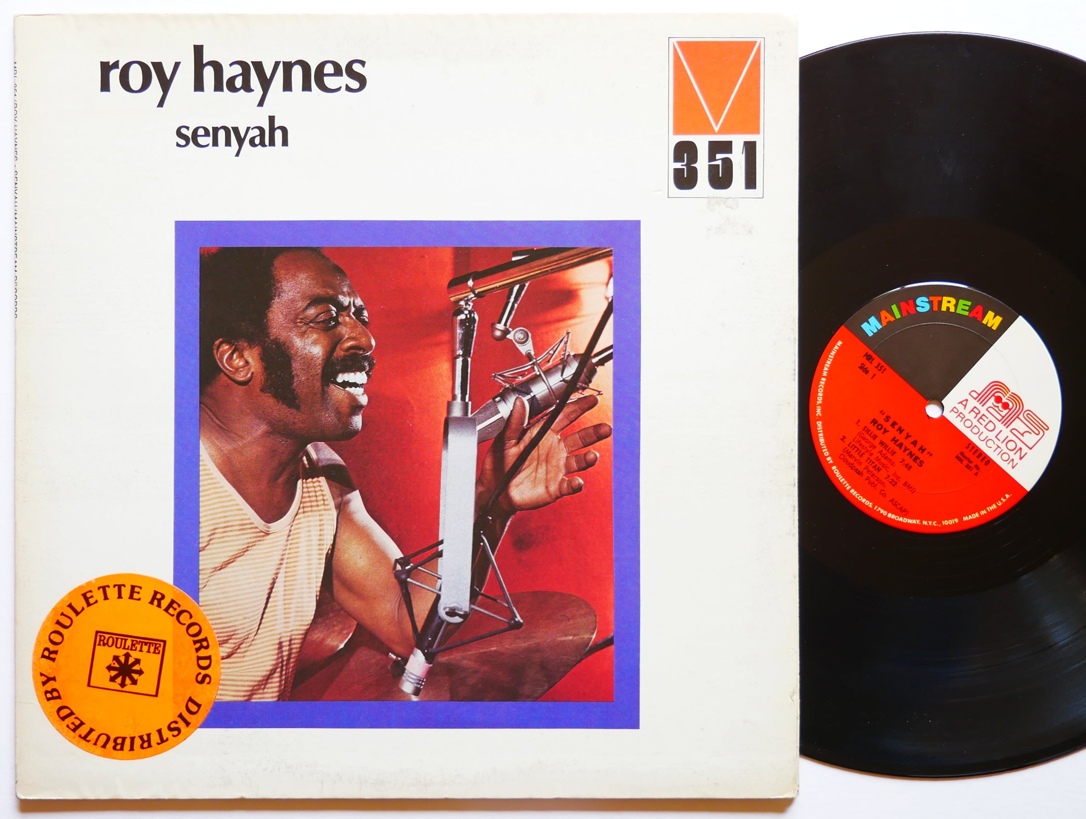 ROY HAYNES Senyah LP MAINSTREAM RECORDS US 1972 JAZZ George Adams Hannibal VG+