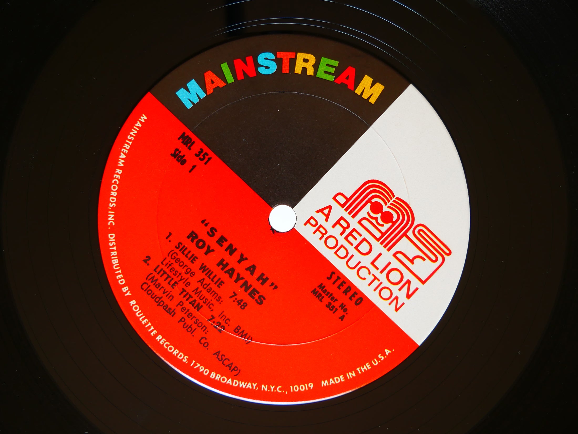 ROY HAYNES Senyah LP MAINSTREAM RECORDS US 1972 JAZZ George Adams Hannibal VG+