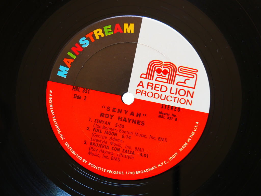 ROY HAYNES Senyah LP MAINSTREAM RECORDS US 1972 JAZZ George Adams Hannibal VG+