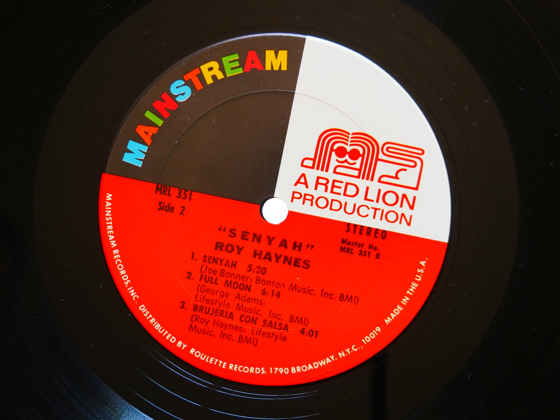 ROY HAYNES Senyah LP MAINSTREAM RECORDS US 1972 JAZZ George Adams Hannibal VG+