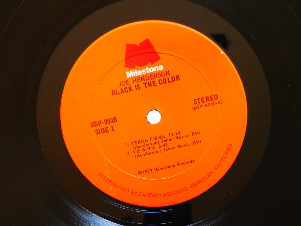 JOE HENDERSON Black Is The Color LP MILESTONE MSP 9040 US 1972 Jack DeJohnette