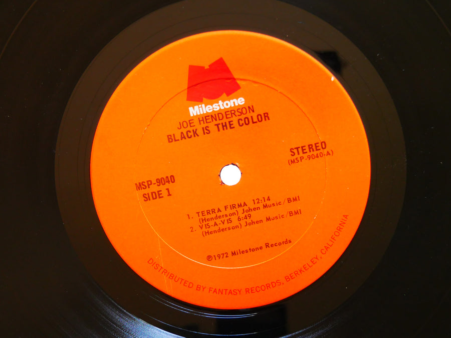 JOE HENDERSON Black Is The Color LP MILESTONE MSP 9040 US 1972 Jack DeJohnette