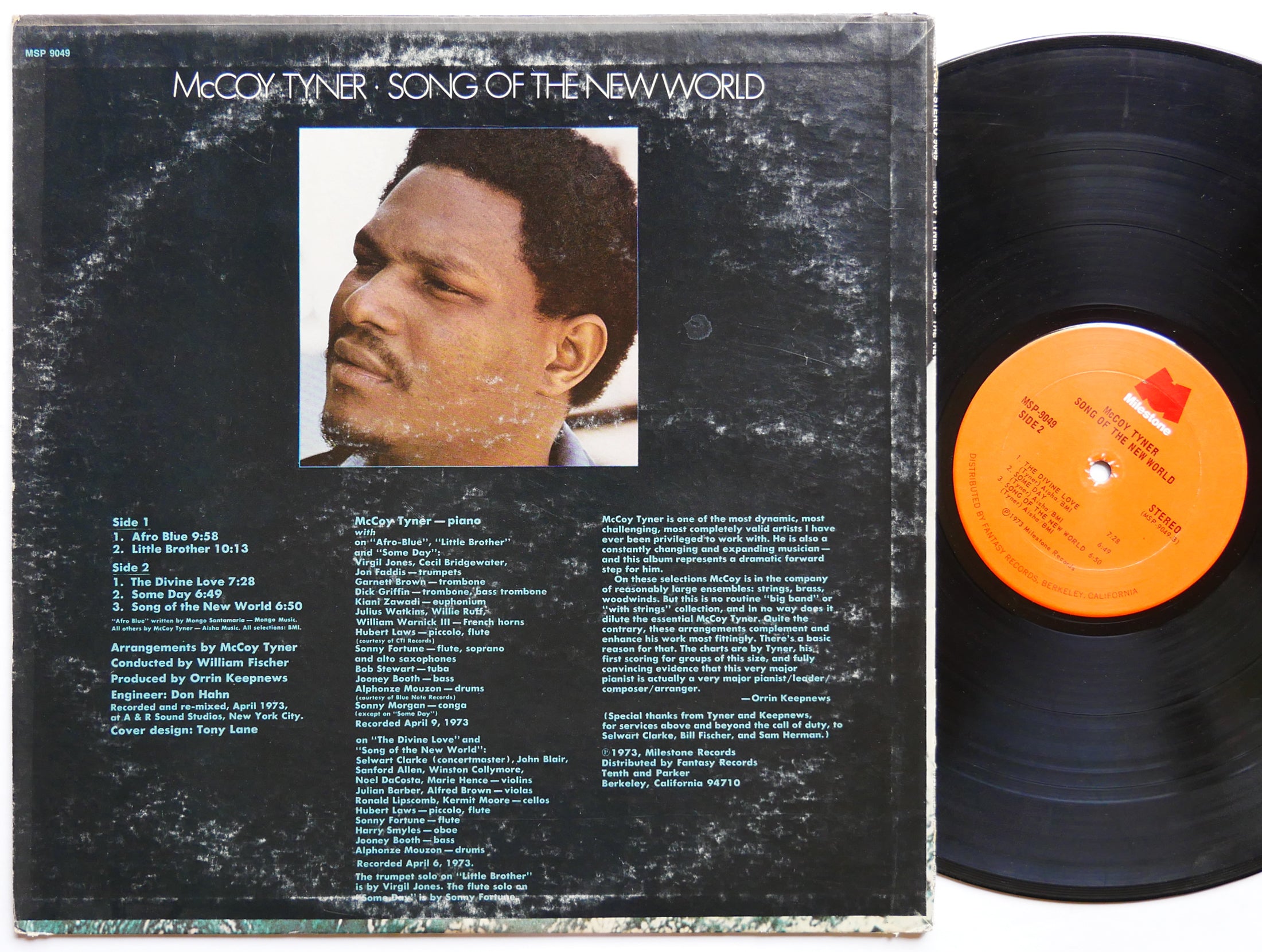 MCCOY TYNER Song Of The New World LP MILESTONE MSP 9049 US 1973 Alphonse Mouzon
