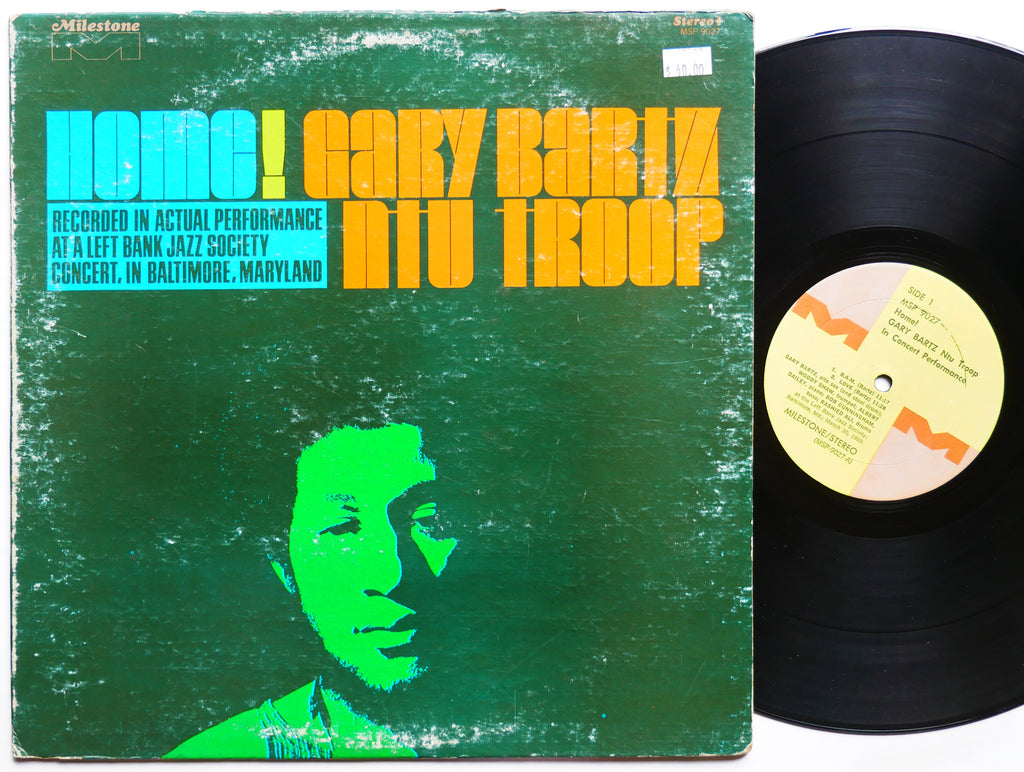 GARY BARTZ NTU TROOP Home! LP MILESTONE MSP 9027 US 1970 Woody Shaw Rashied Ali