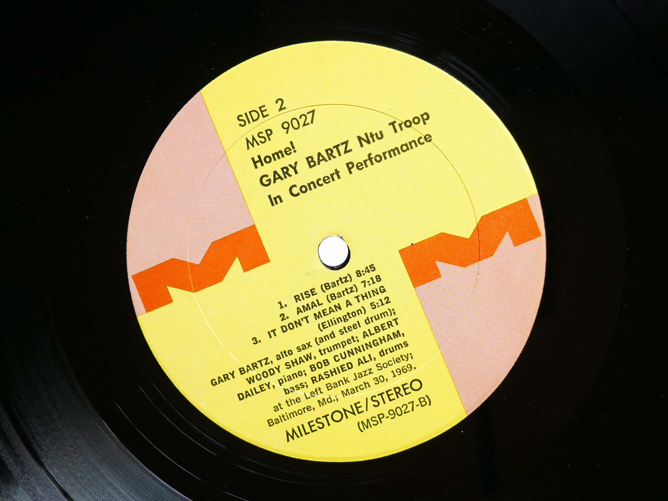 GARY BARTZ NTU TROOP Home! LP MILESTONE MSP 9027 US 1970 Woody Shaw Rashied Ali