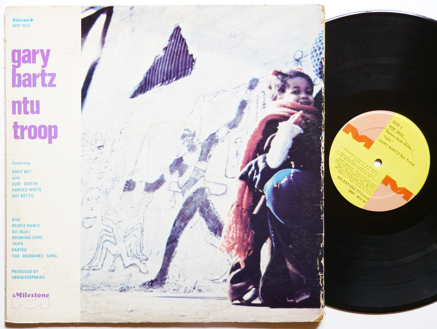 GARY BARTZ NTU Troop Harlem Bush Music Taifa LP MILESTONE MSP 9031 US 1971 JAZZ