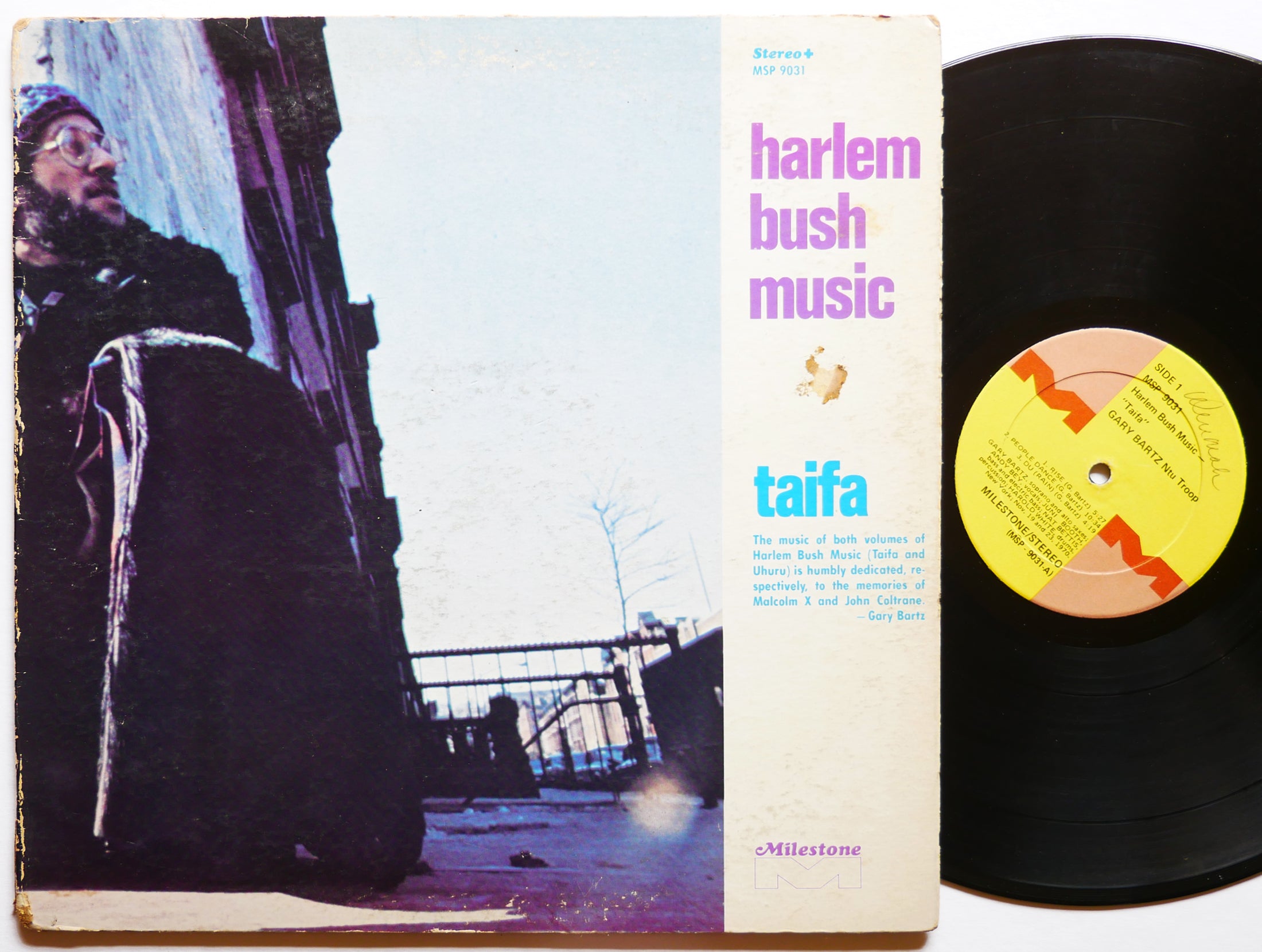 GARY BARTZ NTU Troop Harlem Bush Music Taifa LP MILESTONE MSP 9031 US 1971 JAZZ