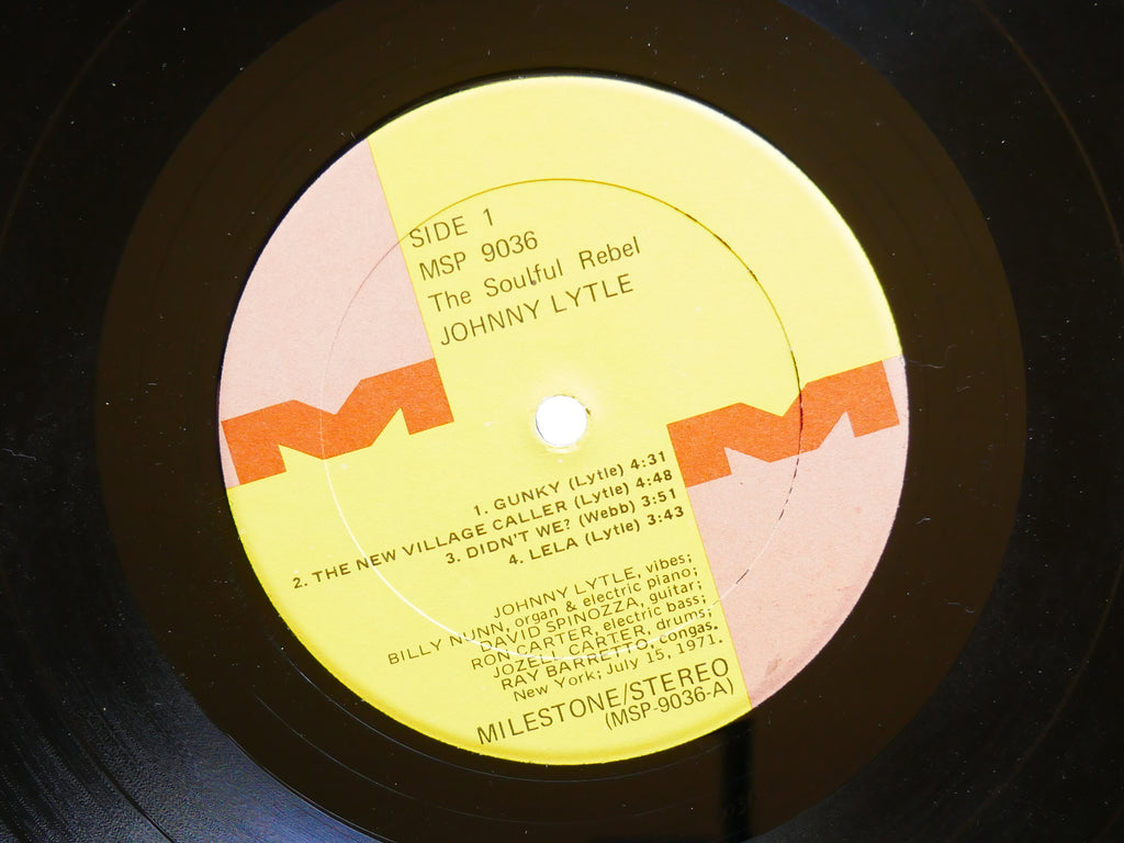 JOHNNY LYTLE The Soulful Rebel LP MILESTONE MSP 9036 Ray Barretto Ron Carter