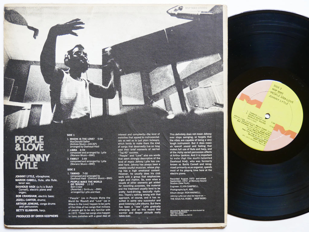 JOHNNY LYTLE People & Love LP MILESTONE MSP 9043 Orig US 1973 Jazz Funk