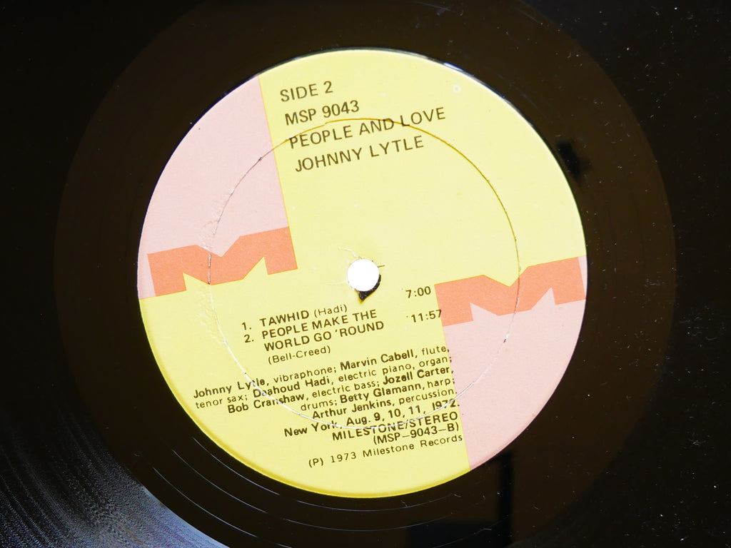 JOHNNY LYTLE People & Love LP MILESTONE MSP 9043 Orig US 1973 Jazz Funk