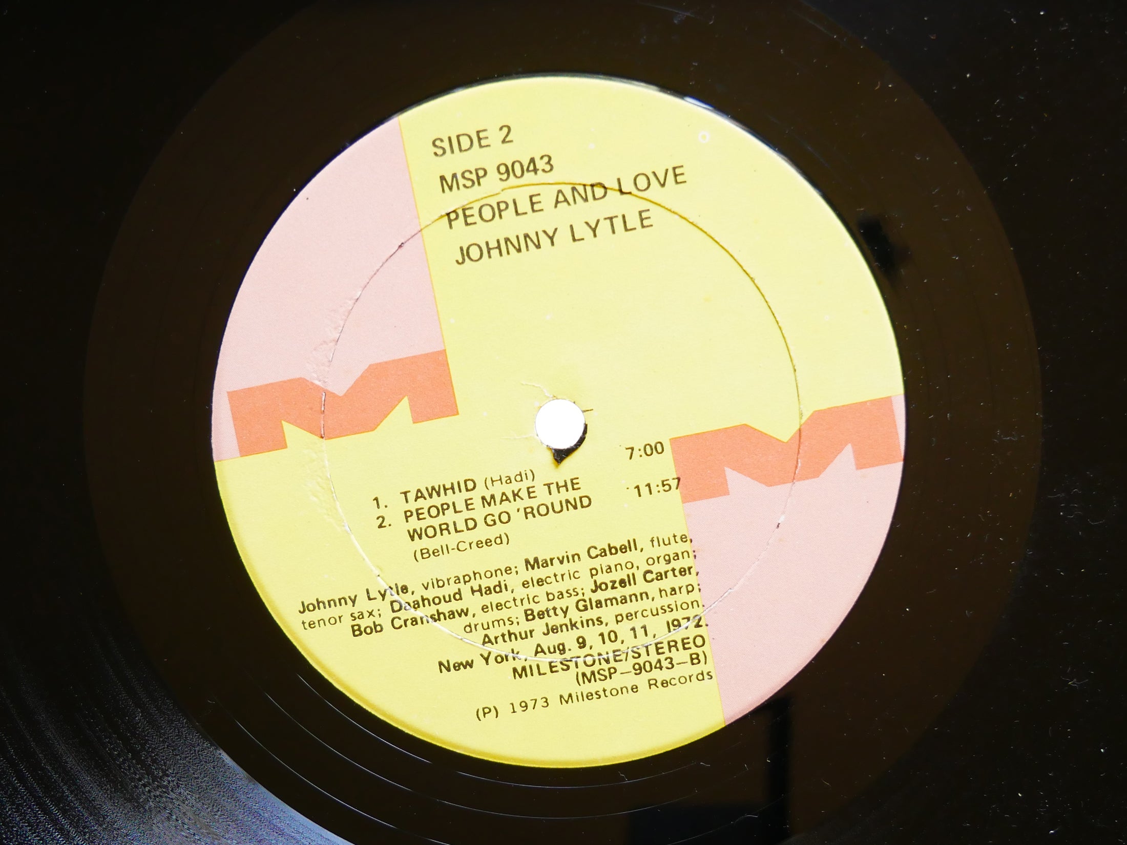 JOHNNY LYTLE People & Love LP MILESTONE MSP 9043 Orig US 1973 Jazz Funk