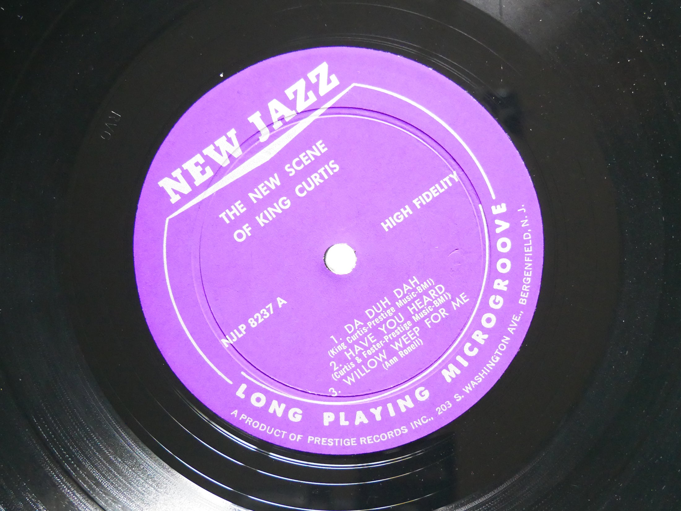 KING CURTIS The New Scene Of LP NEW JAZZ NJLP 8237 US 1960 DG MONO Wynton Kelly