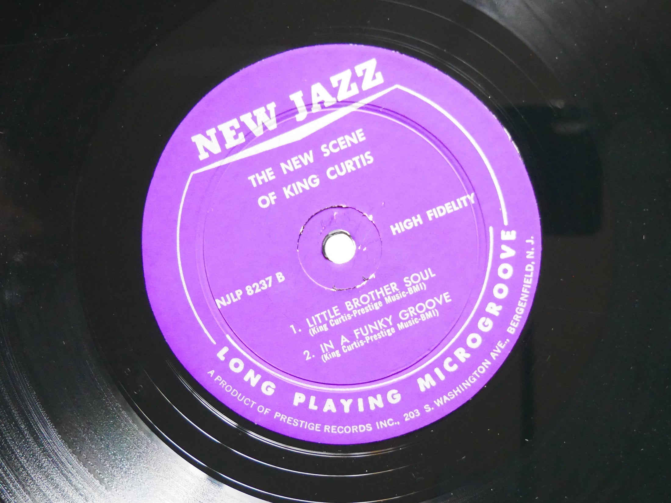 KING CURTIS The New Scene Of LP NEW JAZZ NJLP 8237 US 1960 DG MONO Wynton Kelly
