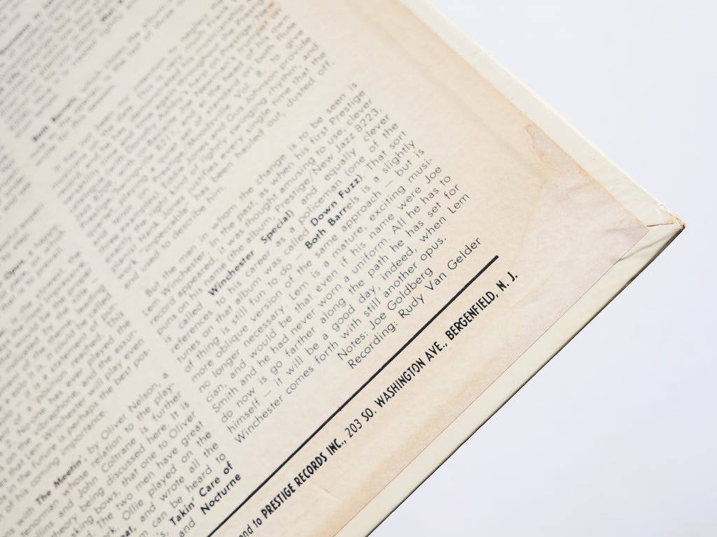 LEM WINCHESTER Another Opus LP NEW JAZZ NJLP 8244 US 1961 RVG DG MONO Hank Jones