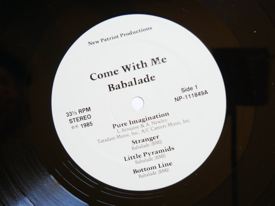 Signed by BABALADE E. OLAMINA Come With Me LP NEW PATRIOT NP-112849 US 1985 VG+