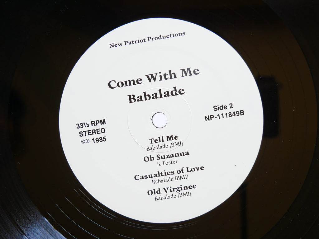 Signed by BABALADE E. OLAMINA Come With Me LP NEW PATRIOT NP-112849 US 1985 VG+