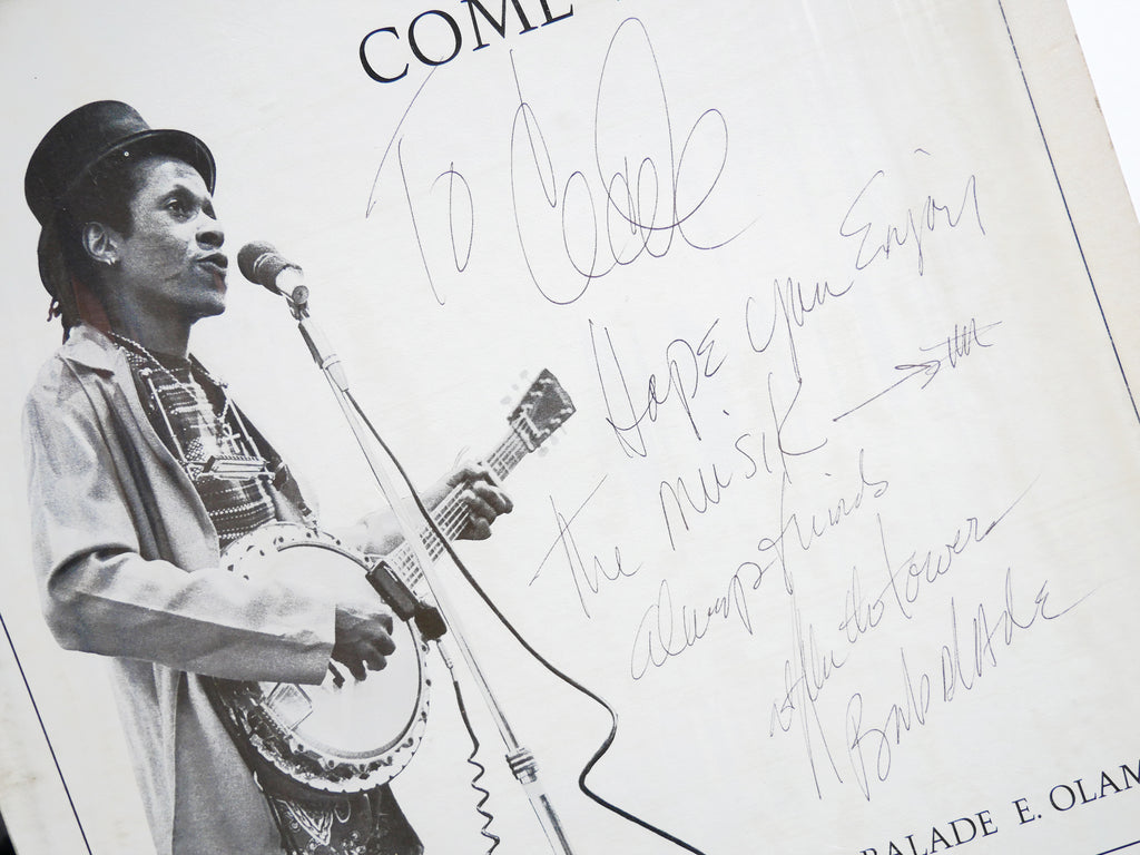 Signed by BABALADE E. OLAMINA Come With Me LP NEW PATRIOT NP-112849 US 1985 VG+