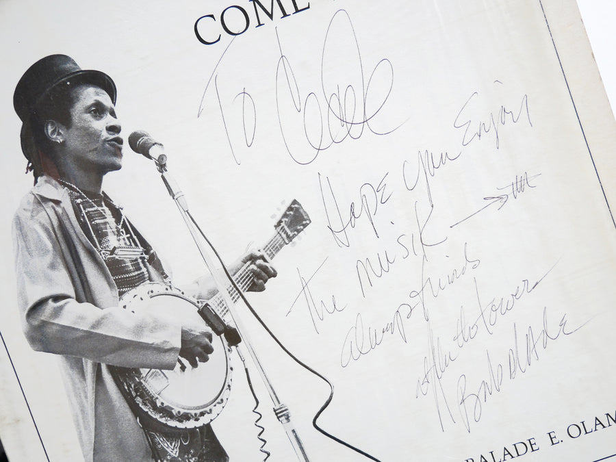 Signed by BABALADE E. OLAMINA Come With Me LP NEW PATRIOT NP-112849 US 1985 VG+