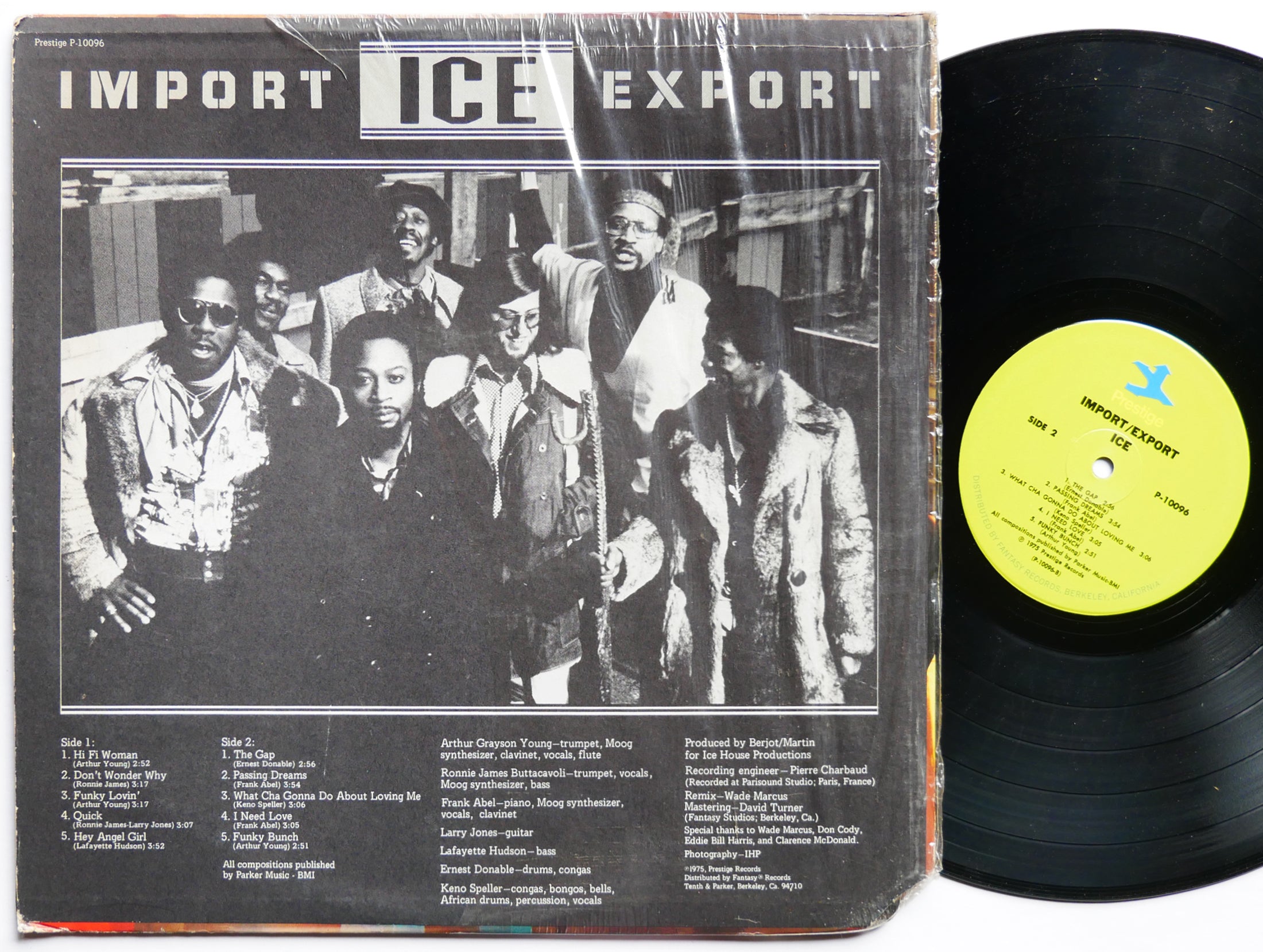 ICE Import / Export LP PRESTIGE P-10096 US 1975 Jazz Funk Soul