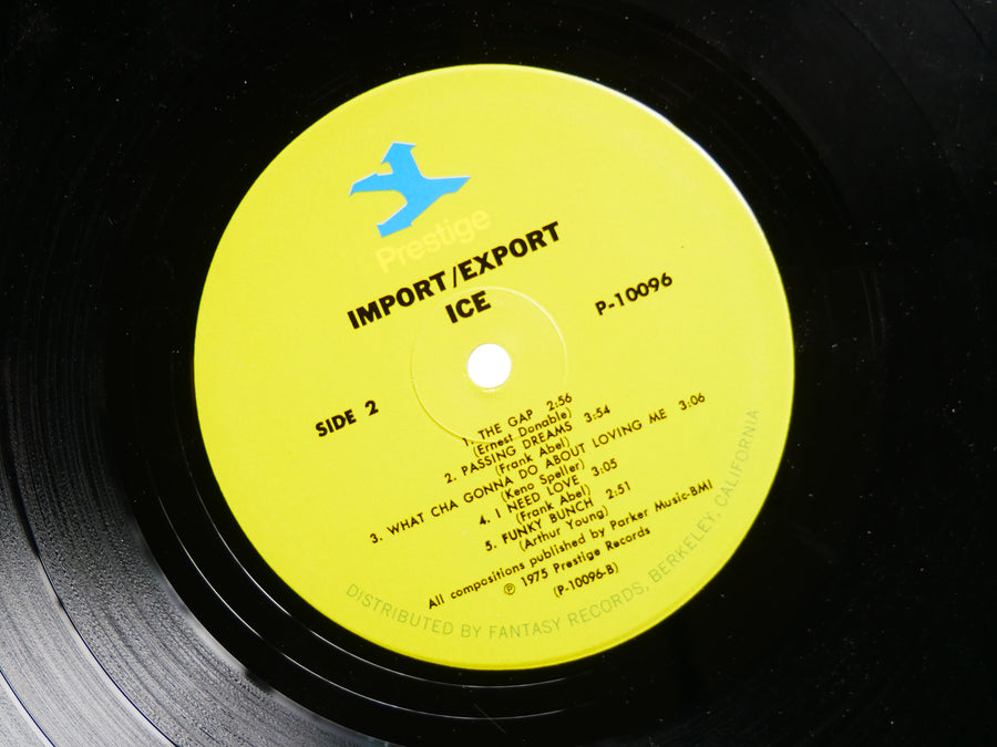 ICE Import / Export LP PRESTIGE P-10096 US 1975 Jazz Funk Soul