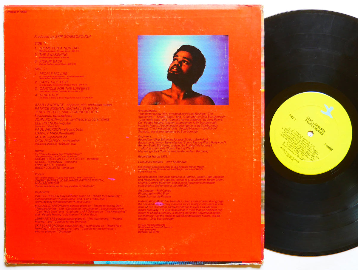 AZAR LAWRENCE People Moving LP PRESTIGE P-10099 US 1976 Mtume Patrice Rushen