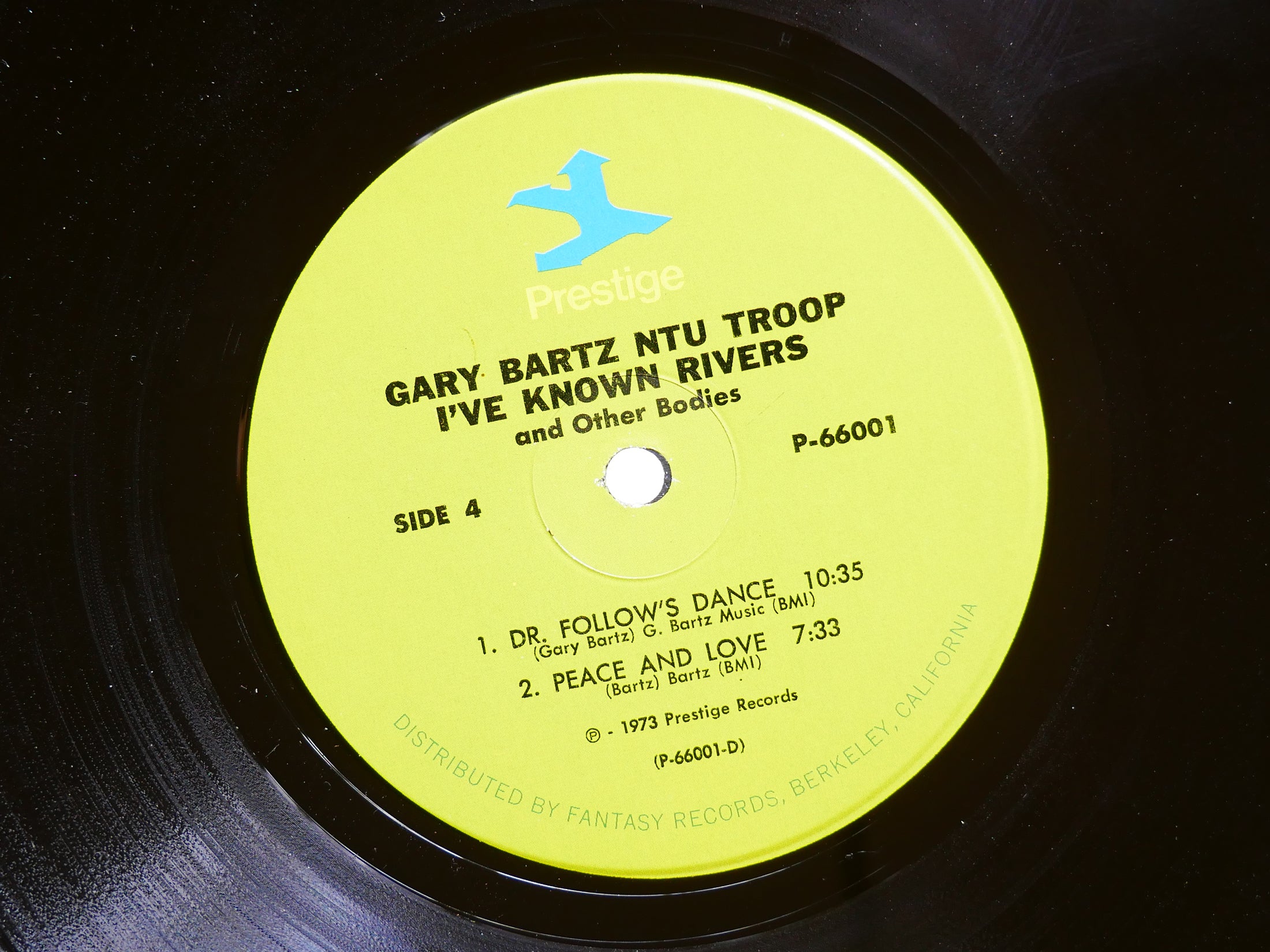 GARY BARTZ NTU TROOP I've Known Rivers And Other Bodies LP PRESTIGE P-66001 Orig