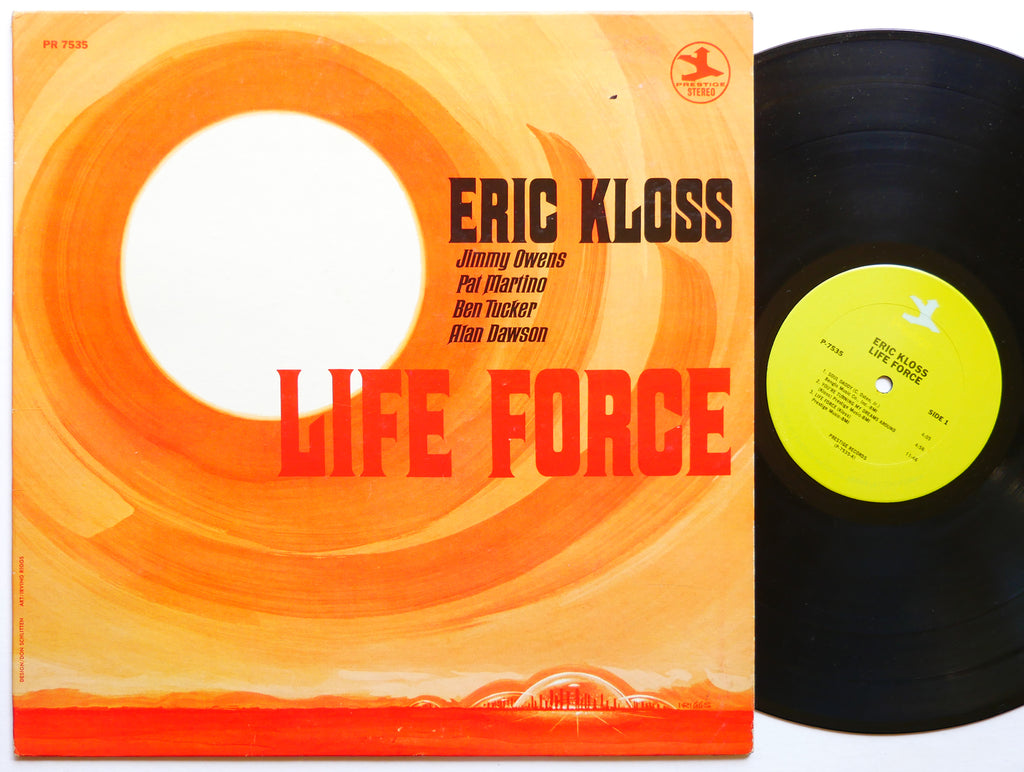 ERIC KLOSS Life Force LP PRESTIGE P 7535 US 1972 Pat Martino Jimmy Owens
