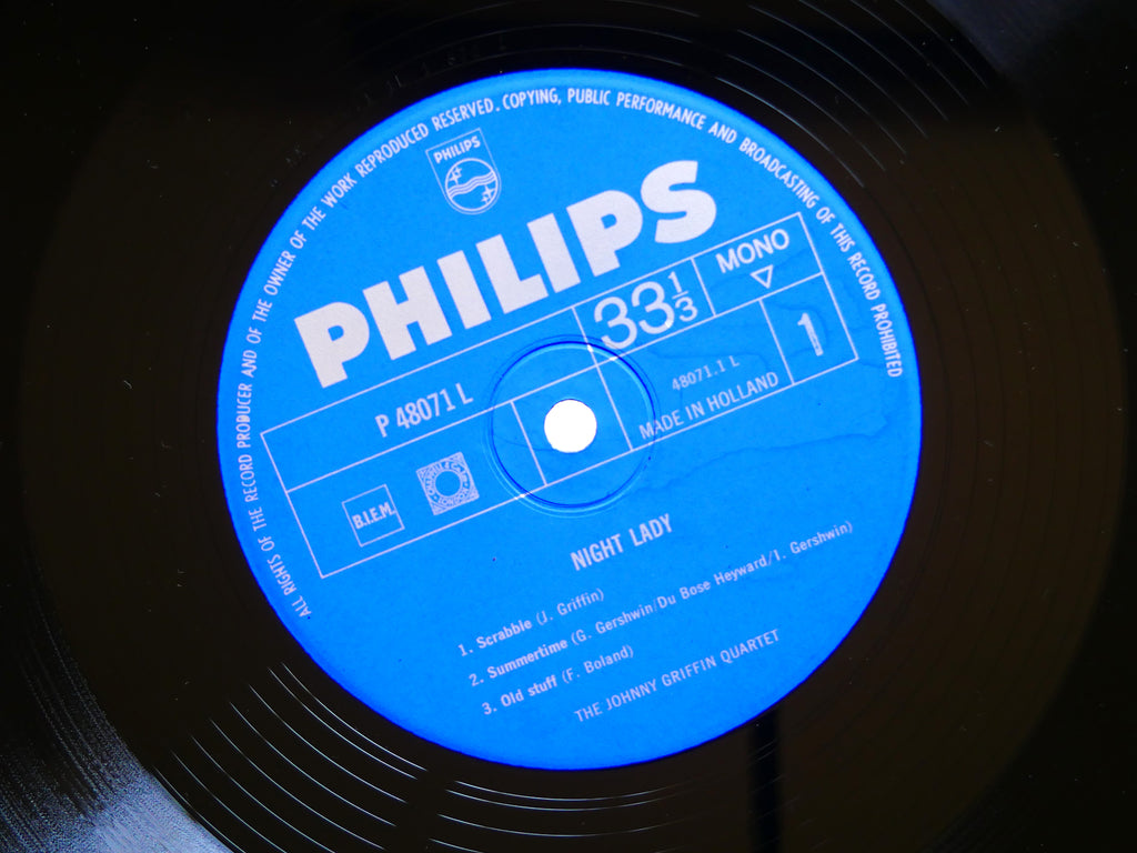 JOHNNY GRIFFIN Quartet Night Lady LP PHILIPS P 48071 L NETHERLANDS 1964 CLEAN
