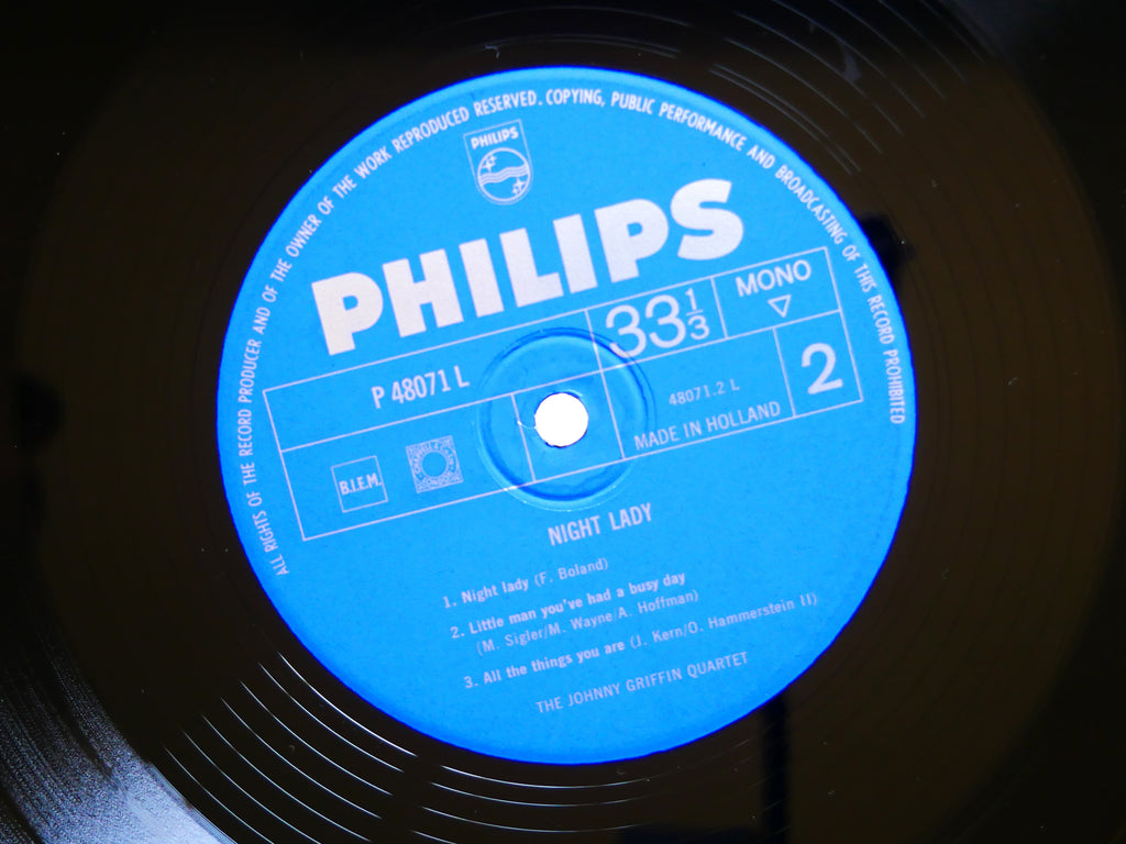 JOHNNY GRIFFIN Quartet Night Lady LP PHILIPS P 48071 L NETHERLANDS 1964 CLEAN