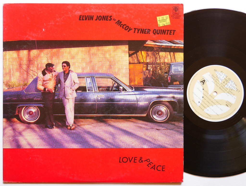 ELVIN JONES MCCOY TYNER Love & Peace LP TRIO PAP25023 JAPAN 1982 Pharoah Sanders