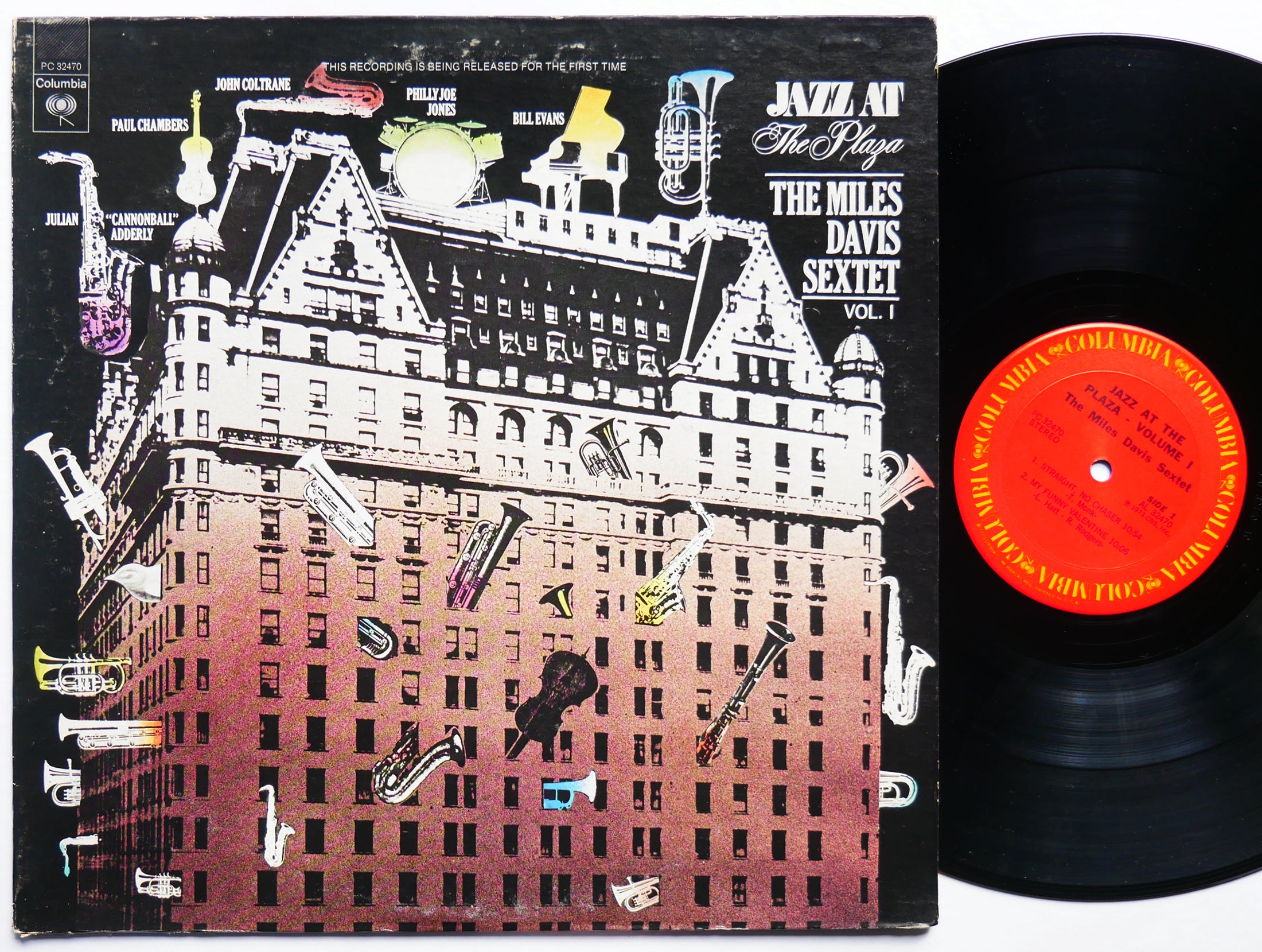 MILES DAVIS Sextet Jazz At The Plaza Vol. 1 LP COLUMBIA C 32470 John Coltrane