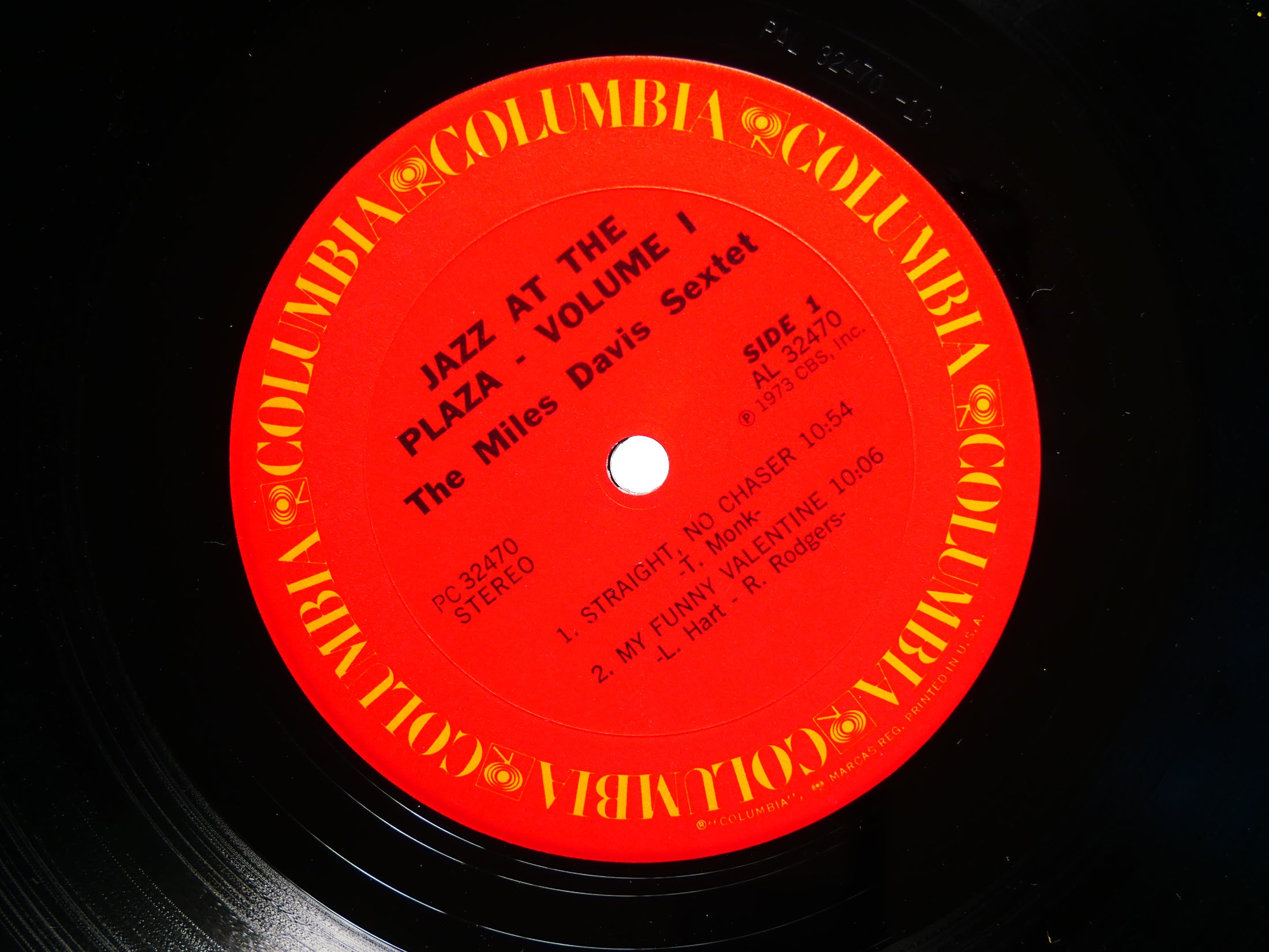 MILES DAVIS Sextet Jazz At The Plaza Vol. 1 LP COLUMBIA C 32470 John Coltrane