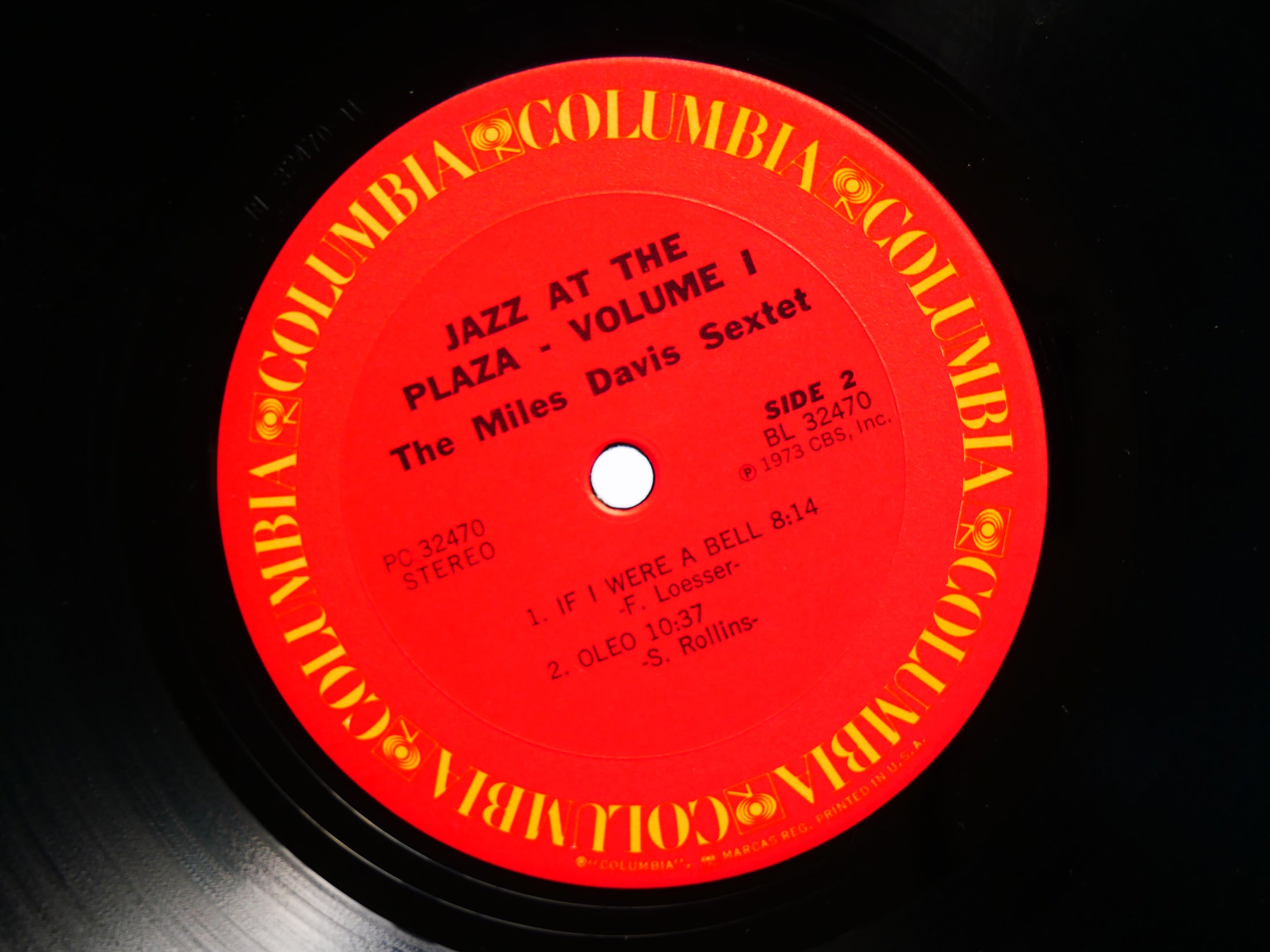 MILES DAVIS Sextet Jazz At The Plaza Vol. 1 LP COLUMBIA C 32470 John Coltrane