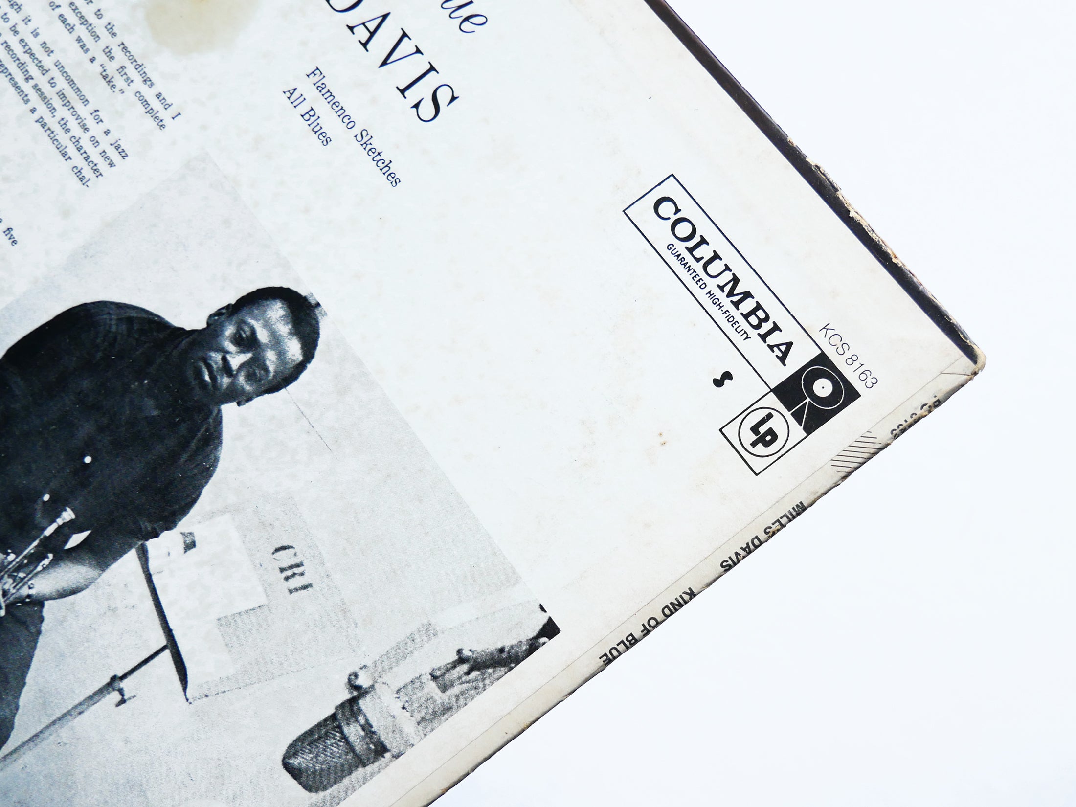 MILES DAVIS Kind Of Blue LP COLUMBIA PC 8163 US 1977 John Coltrane Bill Evans