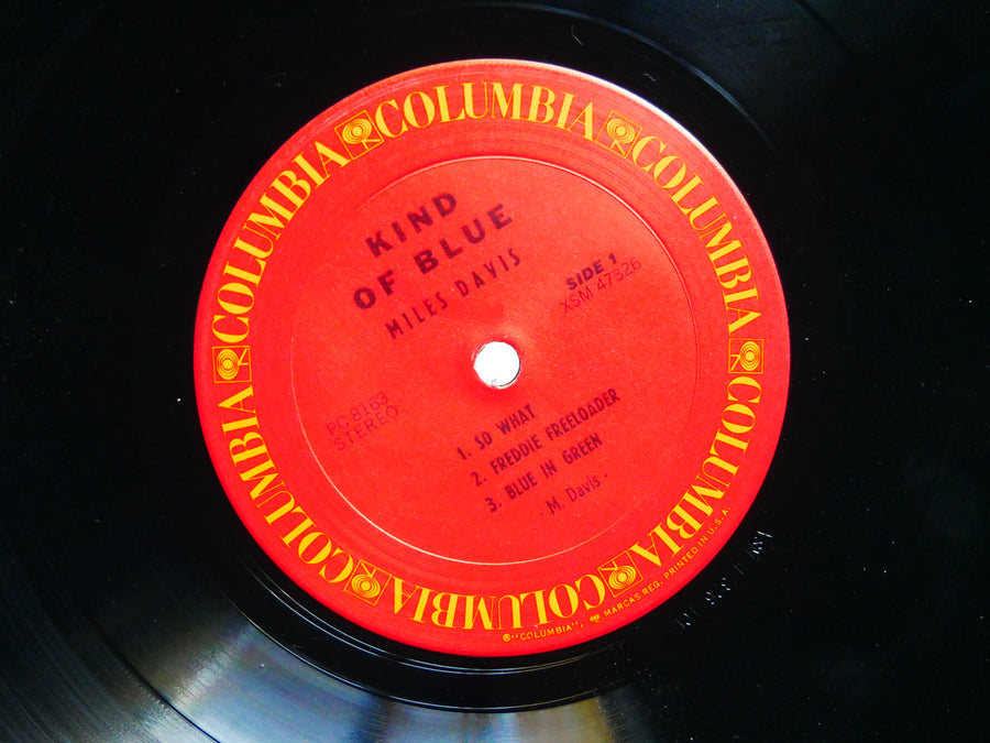 MILES DAVIS Kind Of Blue LP COLUMBIA PC 8163 US 1977 John Coltrane Bill Evans