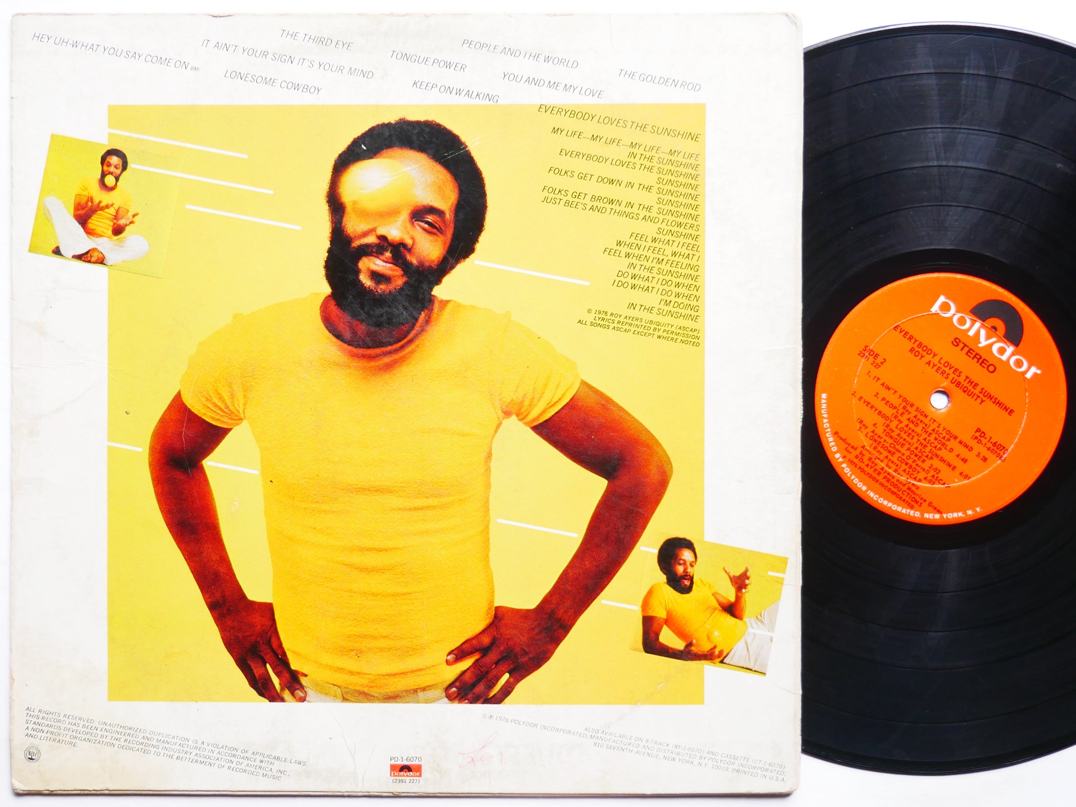 ROY AYERS UBIQUITY Everybody Loves The Sunshine LP POLYDOR PD-1-6070 US 1976