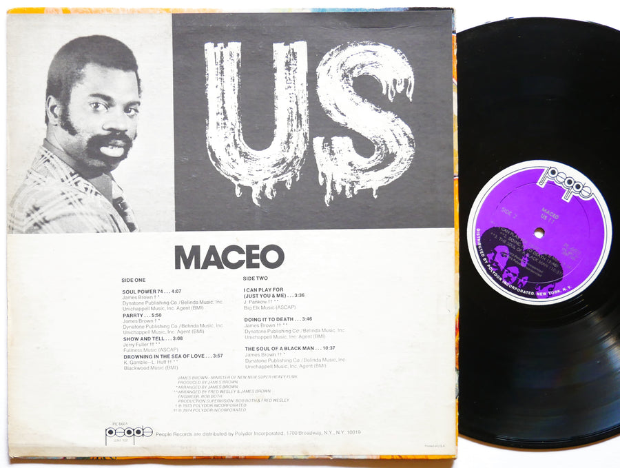 MACEO PARKER Us LP PEOPLE PE 6601 US 1974 FUNK SOUL Fred Wesley James Brown JB's