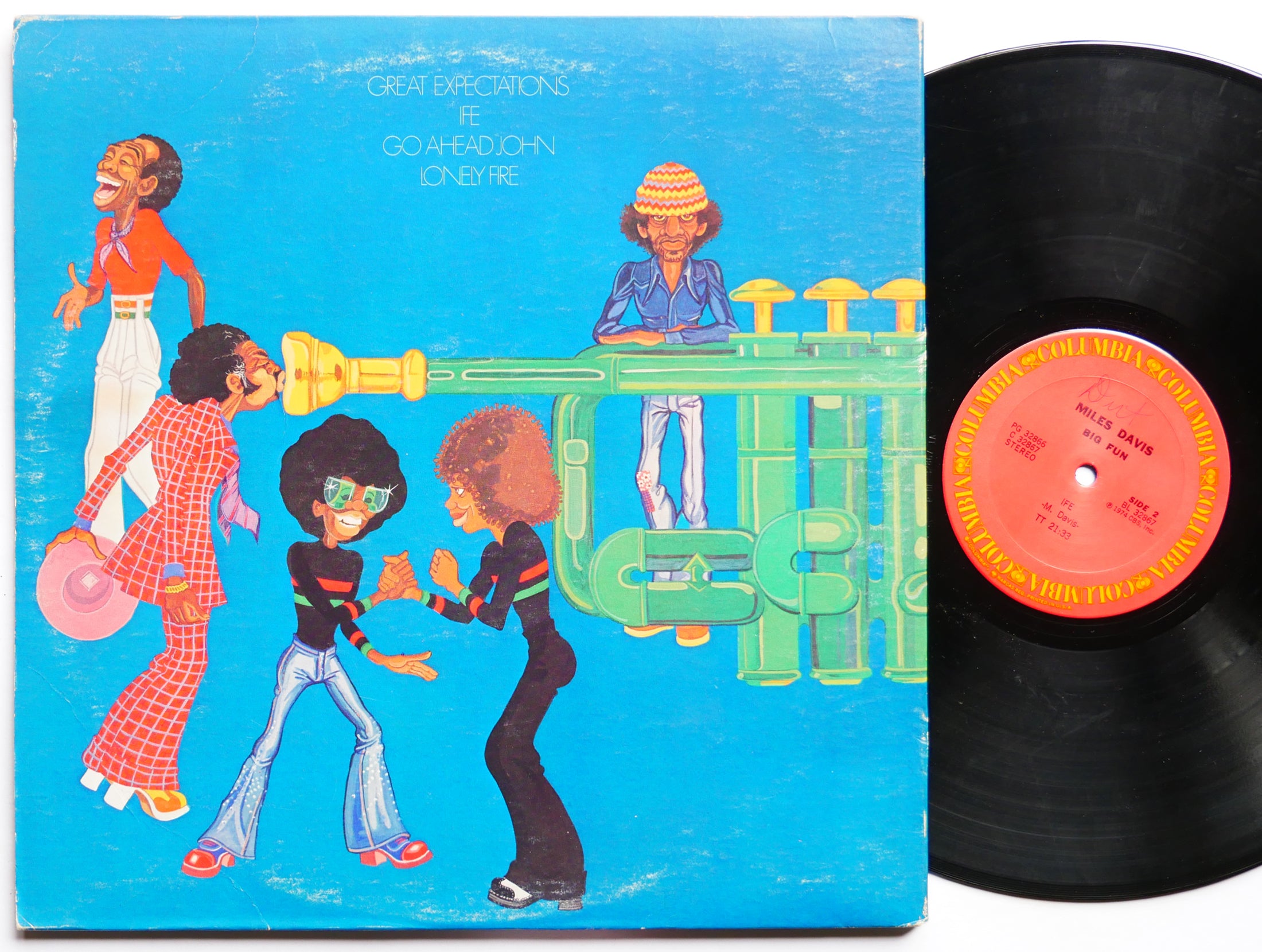 MILES DAVIS Big Fun LP COLUMBIA PG 32866 US 1974 Bennie Maupin Wayne Shorter VG+
