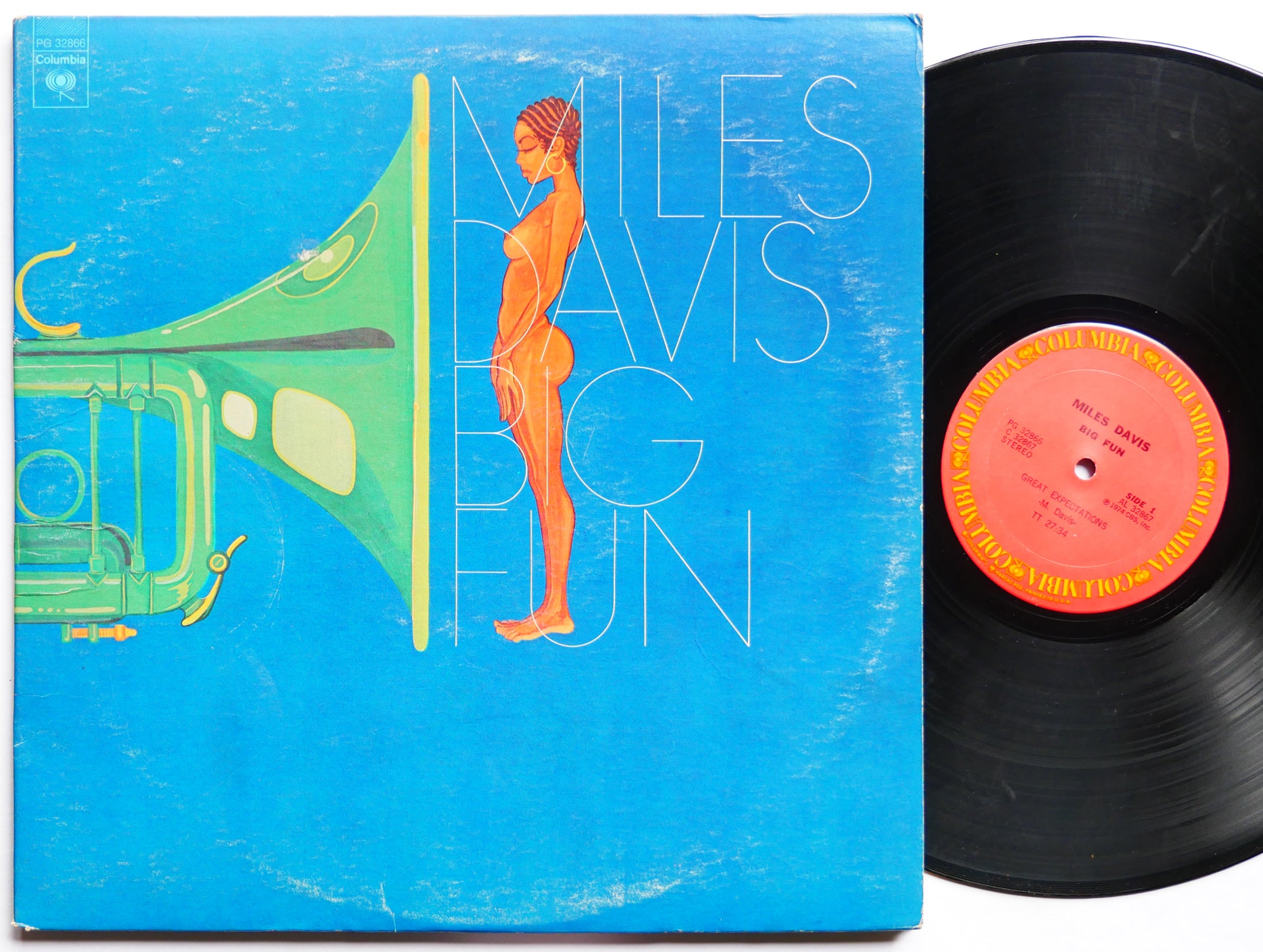MILES DAVIS Big Fun LP COLUMBIA PG 32866 US 1974 Bennie Maupin Wayne Shorter VG+