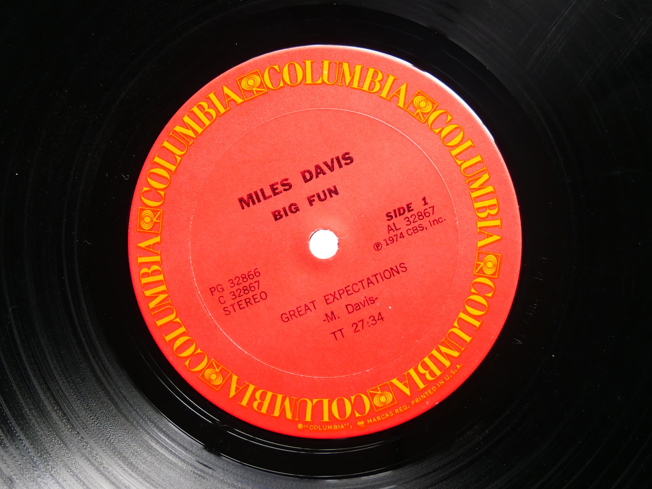 MILES DAVIS Big Fun LP COLUMBIA PG 32866 US 1974 Bennie Maupin Wayne Shorter VG+
