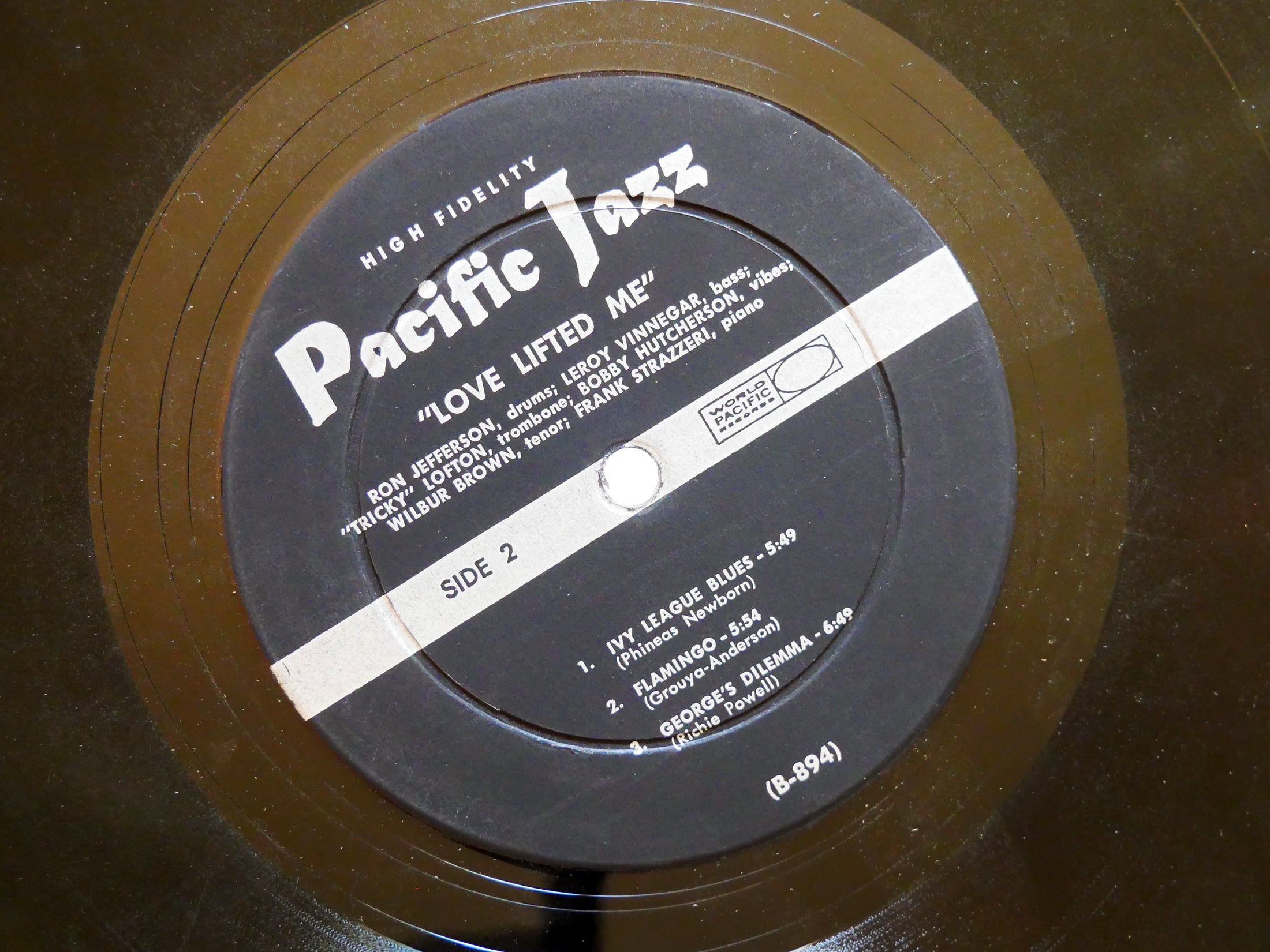 RON JEFFERSON Love Lifted Me LP PACIFIC JAZZ PJ-36 US 1962 MONO Bobby Hutcherson