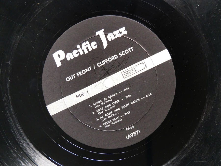 CLIFFORD SCOTT Out Front! LP PACIFIC JAZZ PJ-66 US 1963 DG MONO JAZZ Les McCann