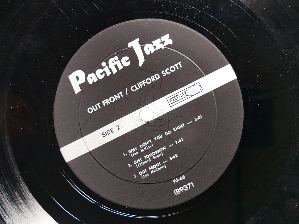 CLIFFORD SCOTT Out Front! LP PACIFIC JAZZ PJ-66 US 1963 DG MONO JAZZ Les McCann