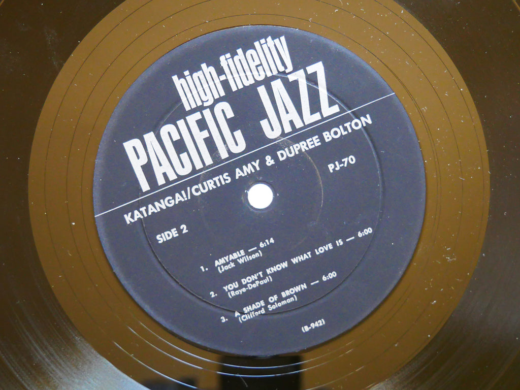 CURTIS AMY & DUPREE BOLTON Katanga! LP PACIFIC JAZZ PJ-70 Orig US 1963 MONO